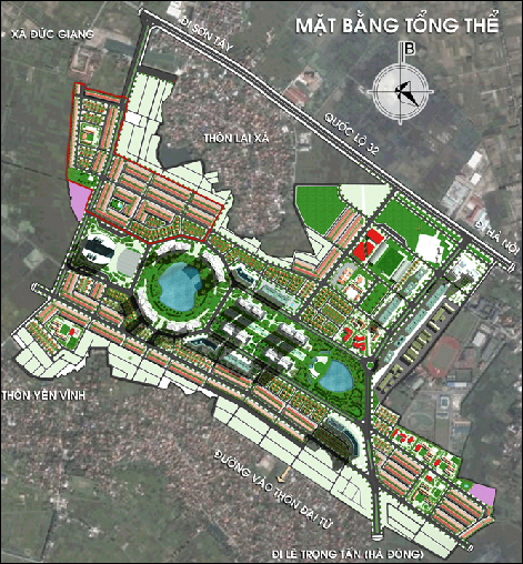 Hạ tầng, quy hoạch của Khu đô thị Kim Chung - Di Trạch | ảnh 1