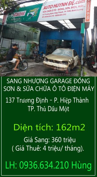 Chính Chủ Cần Sang Nhượng Garage Đồng, Sơn & Sửa Chữa Ô Tô Điện Máy. - 12859669