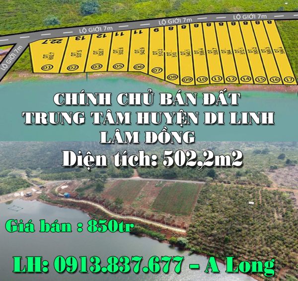Hót Hót-Chính Chủ Bán Đất Trung Tâm Huyện Di Linh – Lâm Đồng - 12866905