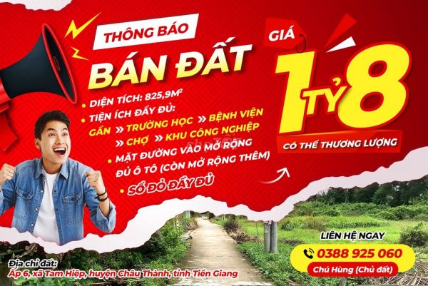 Chính Chủ Bán Đất Sổ Hồng Riêng Mt Trung Tâm Châu Thành-Tiền Giang - 12925156