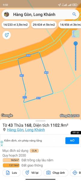 Nhà Còn 1 Lô Đất Nở Hậu Bố Cho Ở Hàng Gòn, Long Khánh - 1102,9M2 Đang Cần Bán Gấp - 12995104