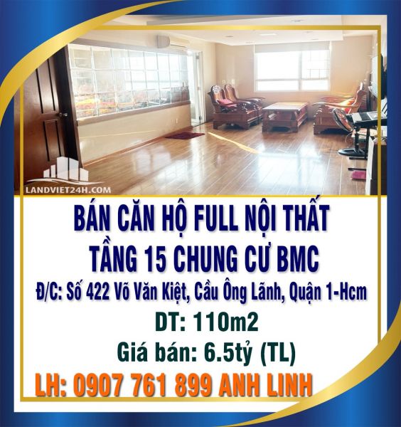 Cần Bán Căn Hộ Full Nội Thất Tầng 15 Chung Cư Bmc Quận 1 - 13005199